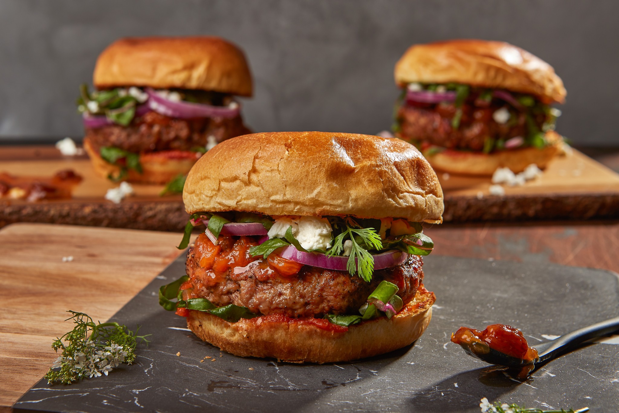 Lamb Burger With Apricot Chutney Avocadobanane